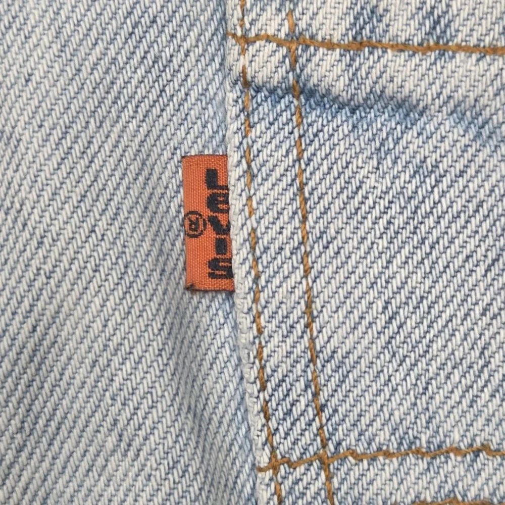 Vtg Levi's 90's Orange Tab 550‎  Denim Shorts Mens 36 Fits 34 Light 1993 Faded
